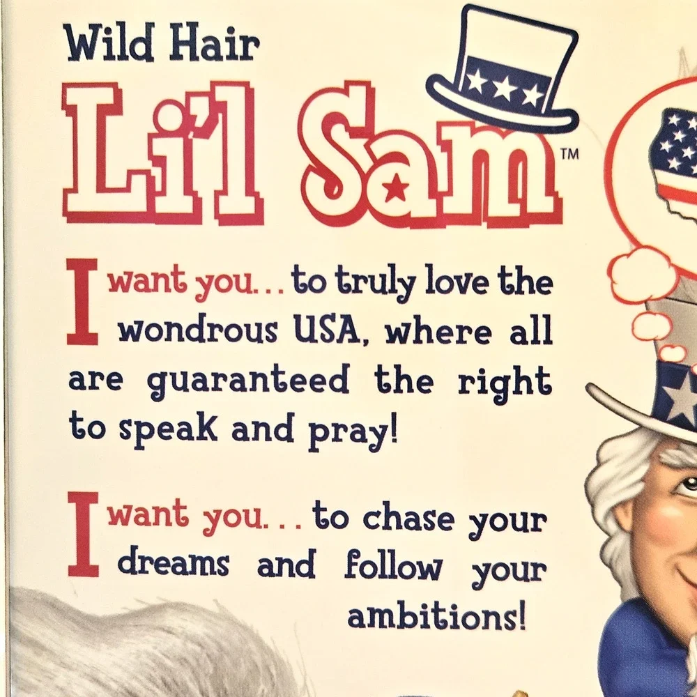 Uncle Sam Troll Doll AmerICONS Li’l Sam Wild Hair NIB Patriotic USA 250th Gift